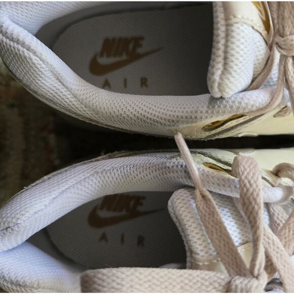 NIKE Air Max 1 Grade School Youth SZ 5 DZ3307-103 Pale Ivory Beige White Shoe - Picture 5 of 7